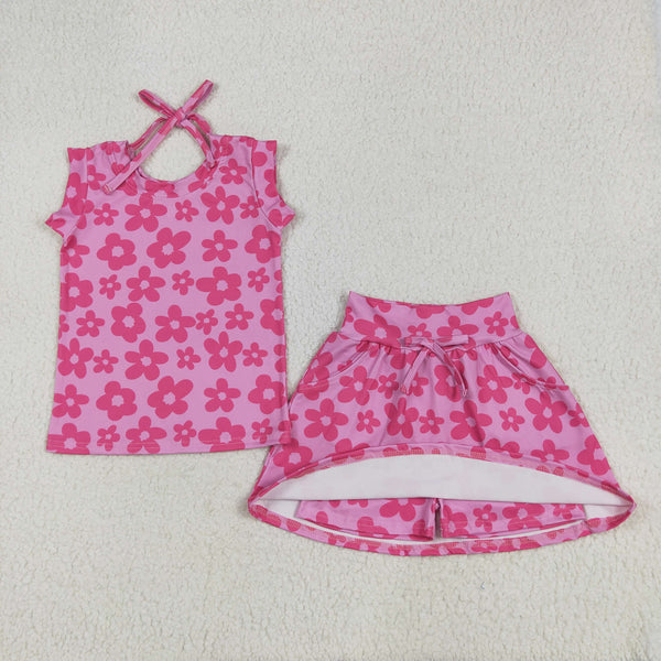 RTS baby clothes baby summer set pink baby summer shorts set-2025.7.2