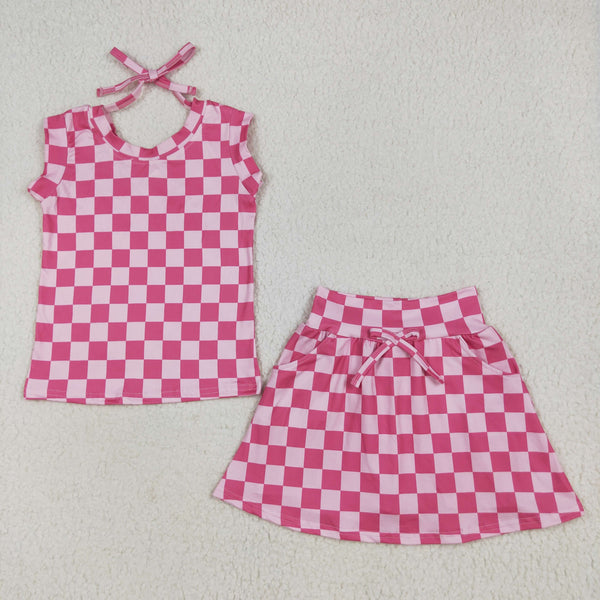 RTS baby clothes baby summer set pink baby summer shorts set-2025.7.2