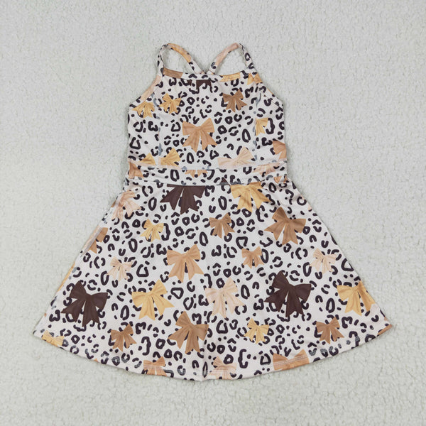 RTS baby clothes baby girl summer set leopard print baby summer yoga dress-2025.8.18