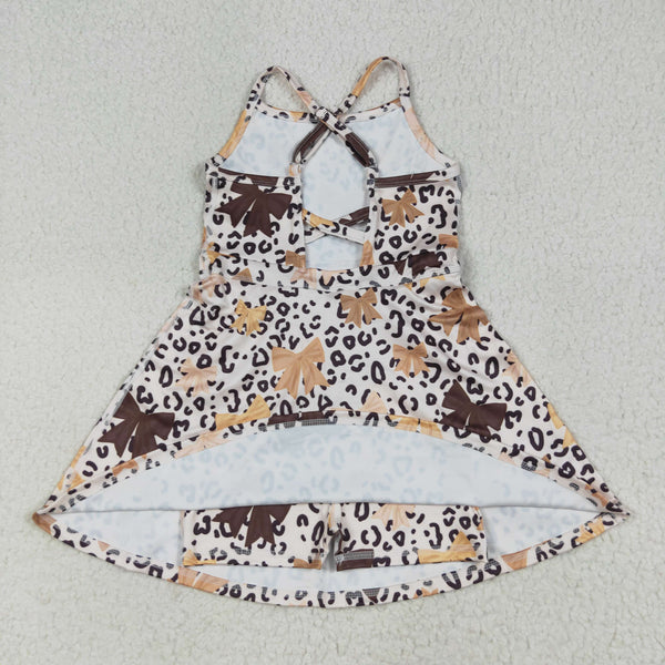 RTS baby clothes baby girl summer set leopard print baby summer yoga dress-2025.8.18