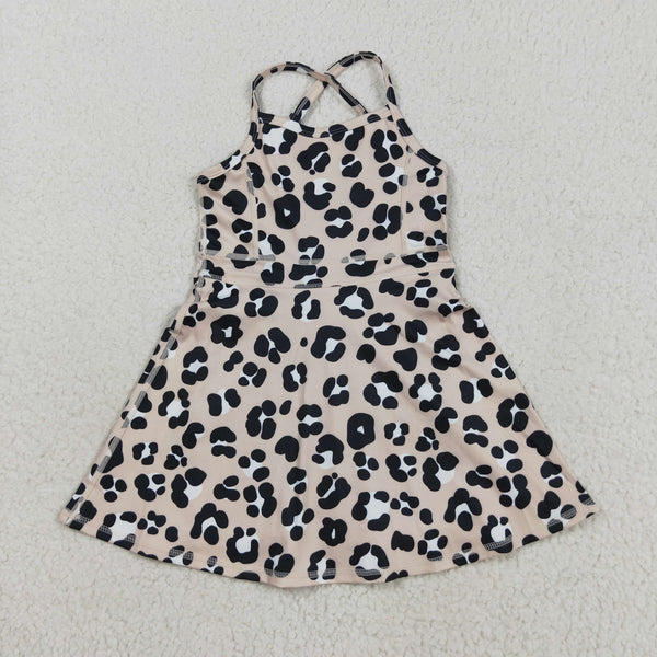 RTS baby clothes baby girl summer set leopard print baby summer yoga dress-2025.8.18