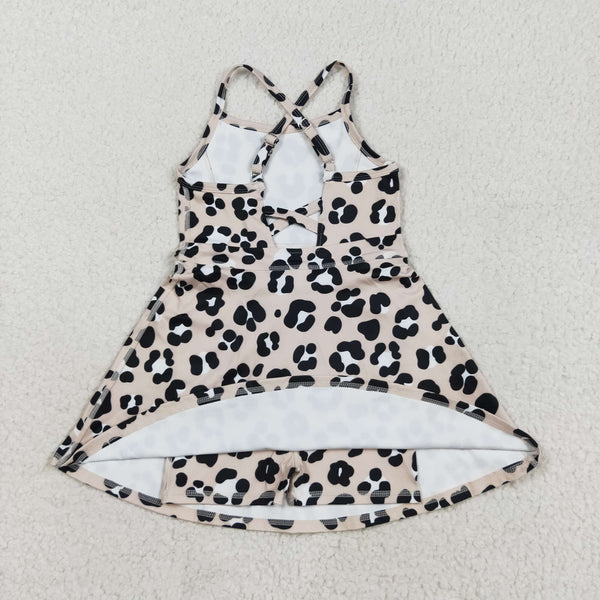 RTS baby clothes baby girl summer set leopard print baby summer yoga dress-2025.8.18