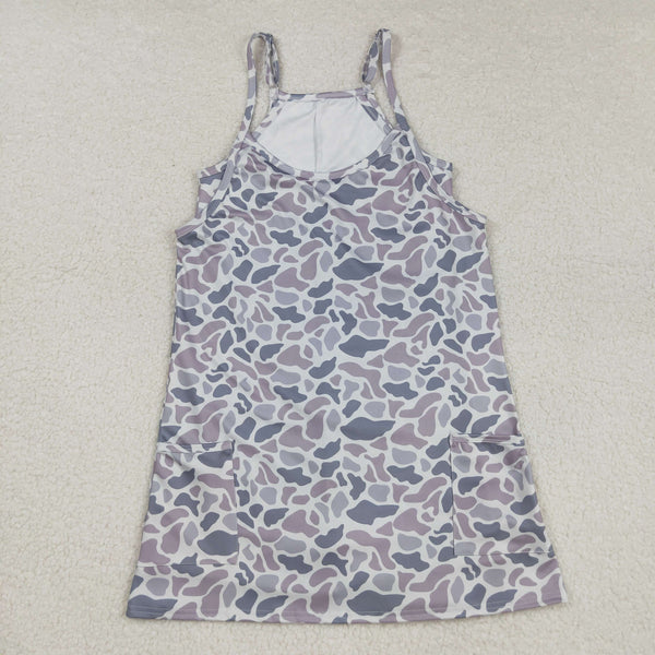 RTS Mummy and me camo summer dress yoga dress