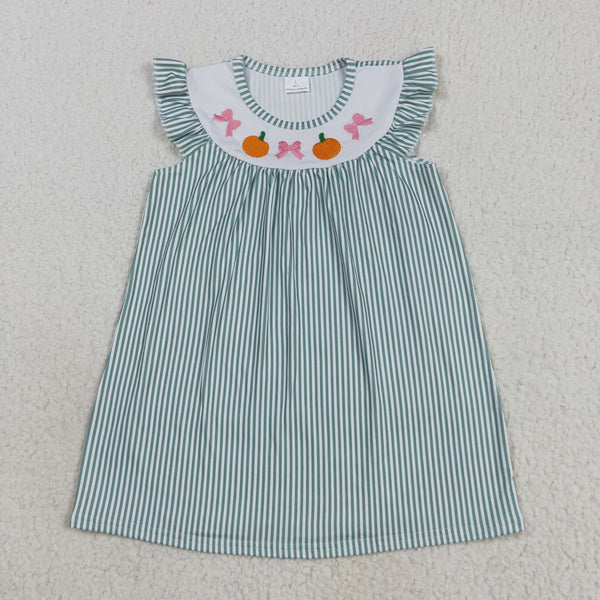 GSD2746 RTS Girl clothes pumpkin girl summer embroidery dress