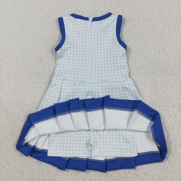 GSD2759 RTS girl clothes blue girl summer dress yoga atheletic clothes