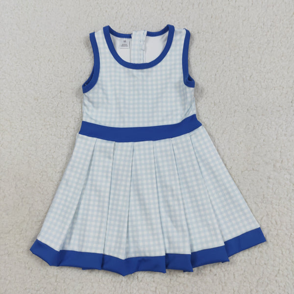 GSD2759 RTS girl clothes blue girl summer dress yoga atheletic clothes