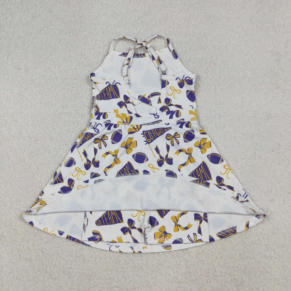 GSD2781 RTS girl clothes go team toddler girl summer outfit yoga clothes