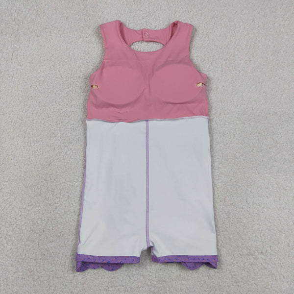 GSD3028 RTS toddler clothes pink bows girl yoga summer dress sports dress atheletic dresses
