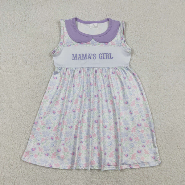 GSD3152  RTS girl clothes MAMA's girl embroidery girl summer dress