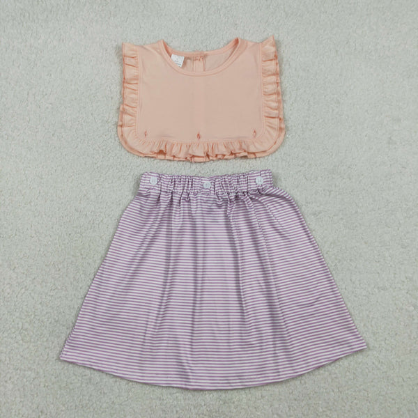 RTS Matching clothes stripe print clothing girl summer clothing-2026.4.30