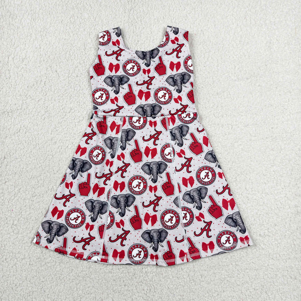 GSD3582 RTS toddler clothes  state girl yoga summer dress sports clothes