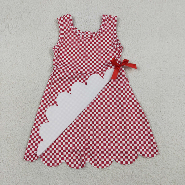 RTS GSD3669 toddler clothes red girl sports yoga summer dress atheletic dress