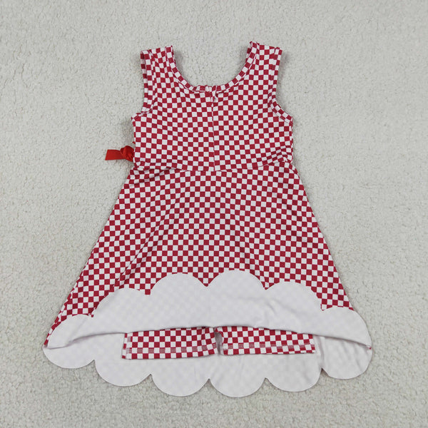 RTS GSD3669 toddler clothes red girl sports yoga summer dress atheletic dress