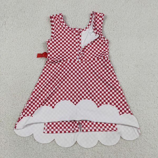 RTS GSD3669 toddler clothes red girl sports yoga summer dress atheletic dress