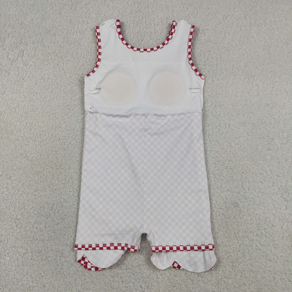 RTS GSD3669 toddler clothes red girl sports yoga summer dress atheletic dress