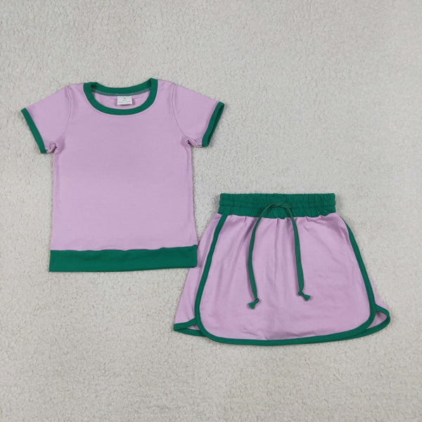 RTS Matching toddler clothes purple print clothing  mommy kids summer clothes-2026.4.14