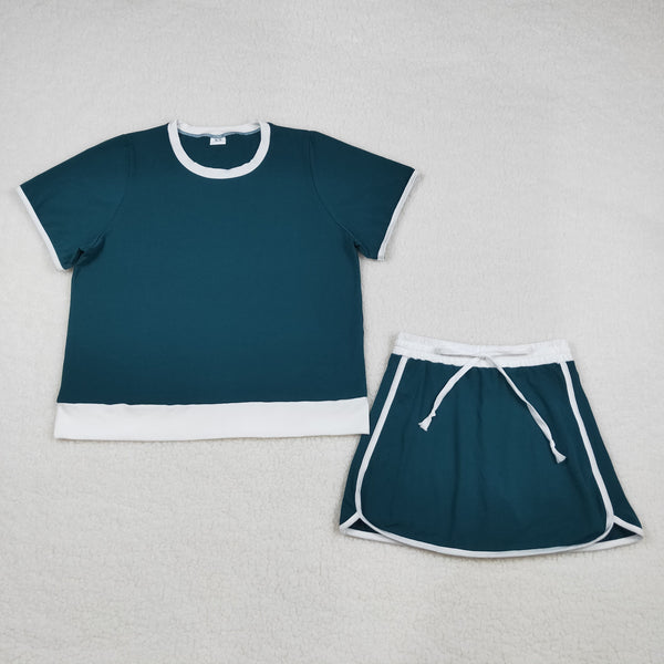 GSD3673 RTS adult pajamas  cotton adult women summer set summer shorts set