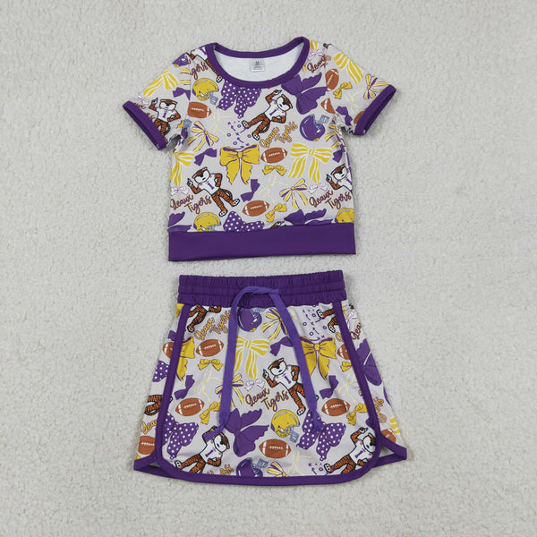 RTS Matching  toddler clothes state print set girls summer yoga clothing-2026.4.22