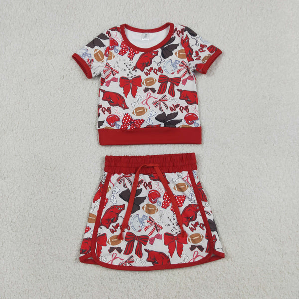 RTS Matching  toddler clothes state print set girls summer yoga clothing-2026.4.22