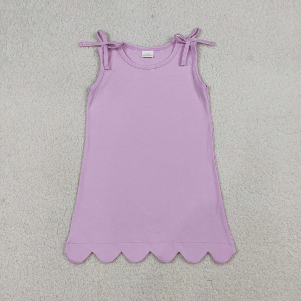 GSD3706 RTS kids girl clothes pink cotton girl summer dress