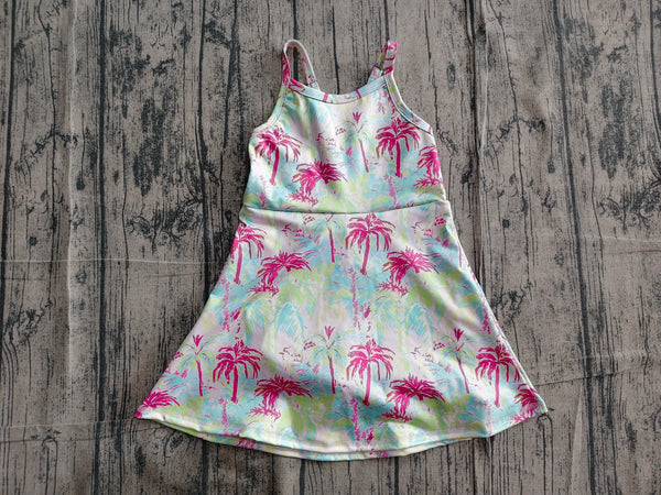 GSD3708 pre-order toddler clothes floral print girl yoga summer dress-real pic 2026.5.11