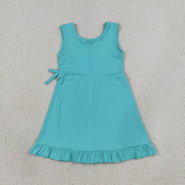 GSD3768  RTS kids girl clothes quick dry kids girl summer sports dress atheletic active dress