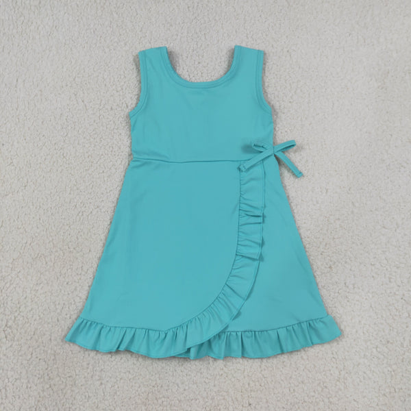 GSD3768  RTS kids girl clothes quick dry kids girl summer sports dress atheletic active dress