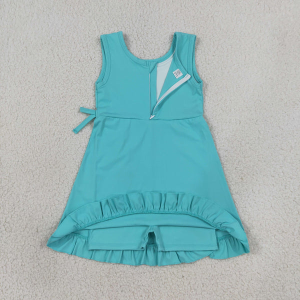 GSD3768  RTS kids girl clothes quick dry kids girl summer sports dress atheletic active dress