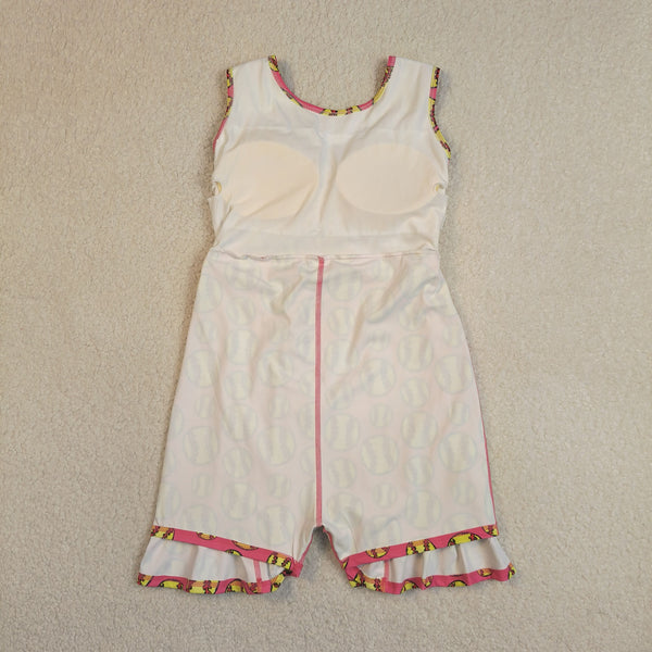 GSD3800 RTS toddler clothes softball girl yoga summer dress sports dress