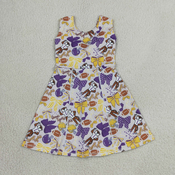 RTS GSD3801 toddler clothes state girl yoga summer dress atheletic dress