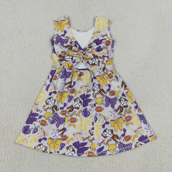 RTS GSD3801 toddler clothes state girl yoga summer dress atheletic dress