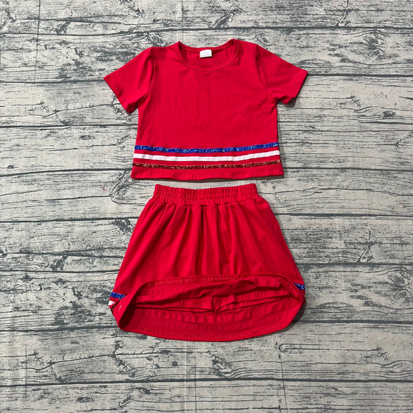 GSD3812 pre-order toddler clothes red print girl summer dress-real pic 2026.4.28