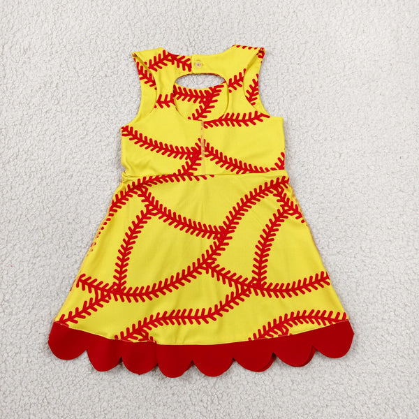 GSD3834 RTS toddler clothes baseball  girl yoga summer dress sports clothes