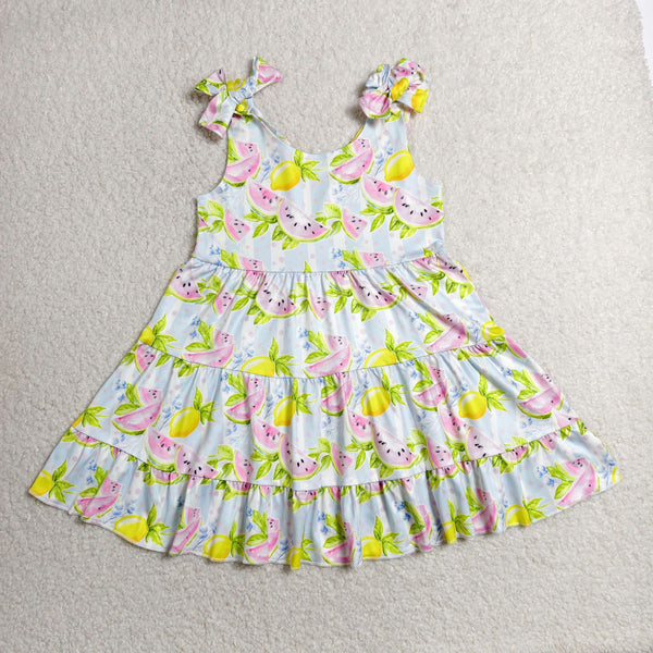 GSD3965 RTS toddler clothes watermelon girl  summer dress
