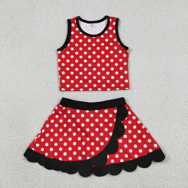 RTS GSD4080 toddler clothes  red girl summer yoga set atheletic outfit