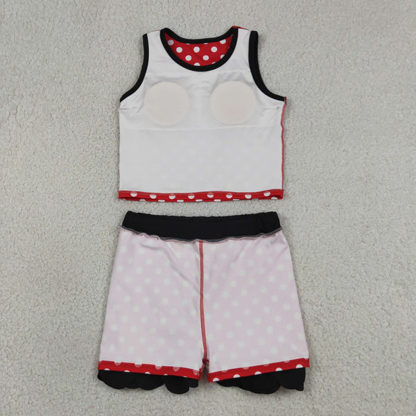 RTS GSD4080 toddler clothes  red girl summer yoga set atheletic outfit
