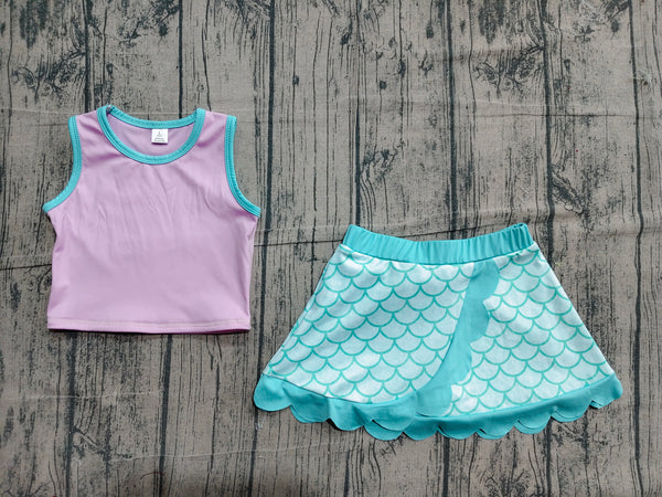 GSD4083 pre-order toddler clothes pink print girl summer yoga set-real pic 2026.4.23