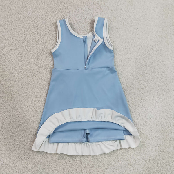 RTS GSD4124 toddler clothes blue girl yoga summer dress sports clothing dress
