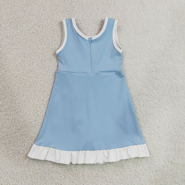 RTS GSD4124 toddler clothes blue girl yoga summer dress sports clothing dress