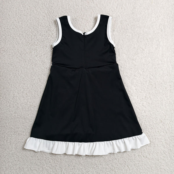 GSD4140 RTS toddler clothes solid girl yoga summer dress sports clothing