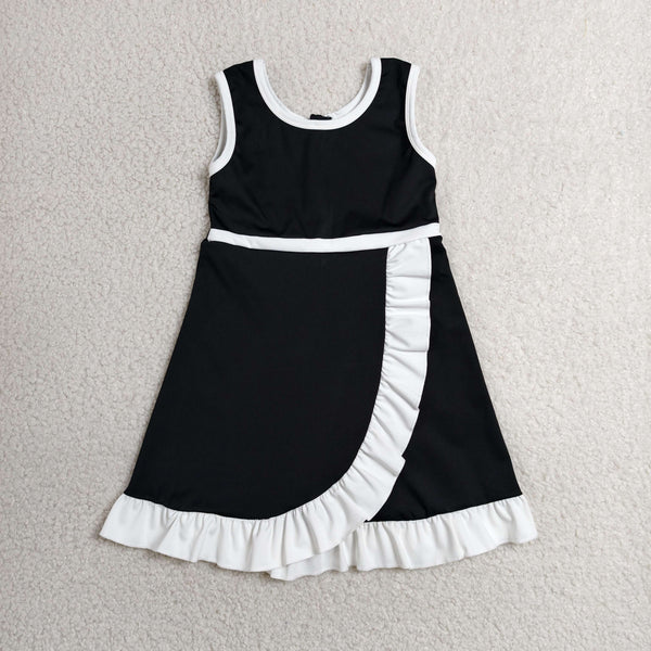GSD4140 RTS toddler clothes solid girl yoga summer dress sports clothing