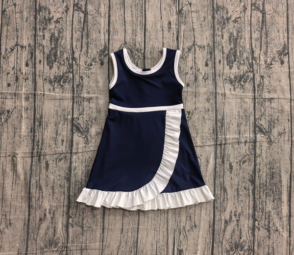 GSD4145 pre-order toddler clothes solid color print girl yoga summer dress-real pic 2026.5.13