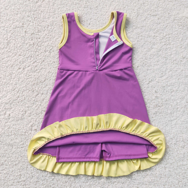 GSD4147 RTS toddler clothes girl yoga summer dress sports clothes