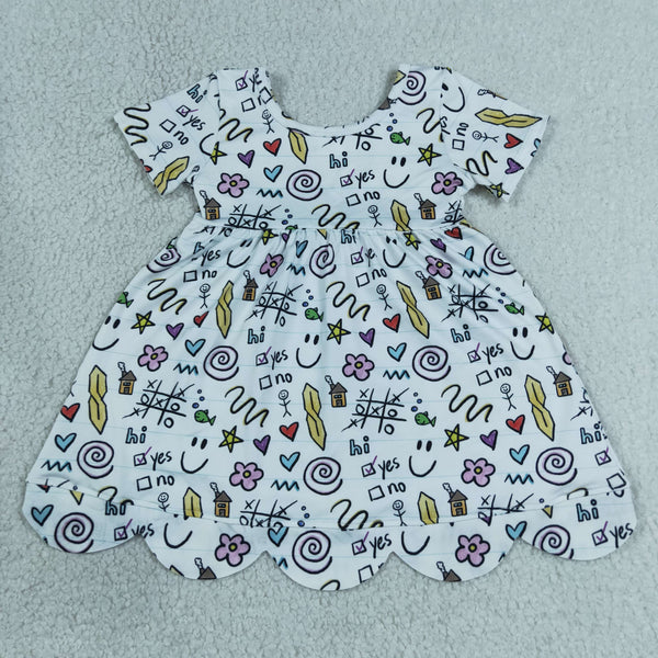 GSD4157 RTS toddler clothes back to school clothes girl summer dress
