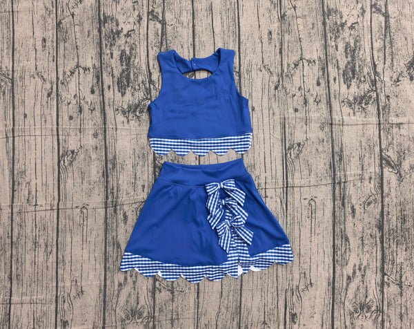 GSD4177  pre-order toddler clothes blue print girl summer yoga set-real pic 2026.5.17