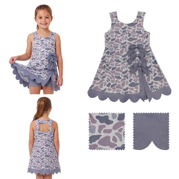 RTS GSD4226 toddler clothes camo girl sports yoga summer dress atheletic dress