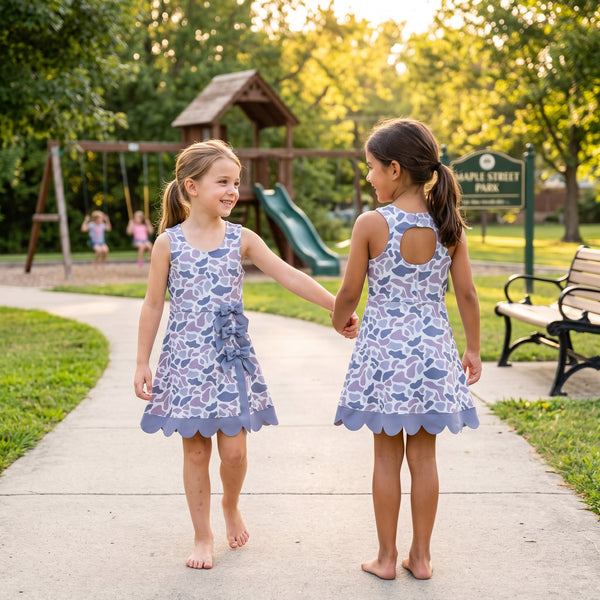 RTS GSD4226 toddler clothes camo girl sports yoga summer dress atheletic dress