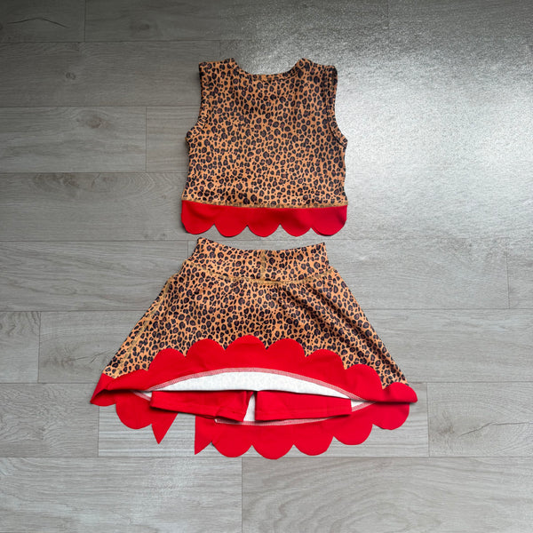 no MOQ GSD4234  pre-order  toddler girl clothes sports clothes bows scalloped girl skirt set-real pic 2026.7.29