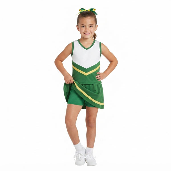 RTS GSD4238 yoga baby girl clothes color‑block print sleeveless skirt athletic outfit