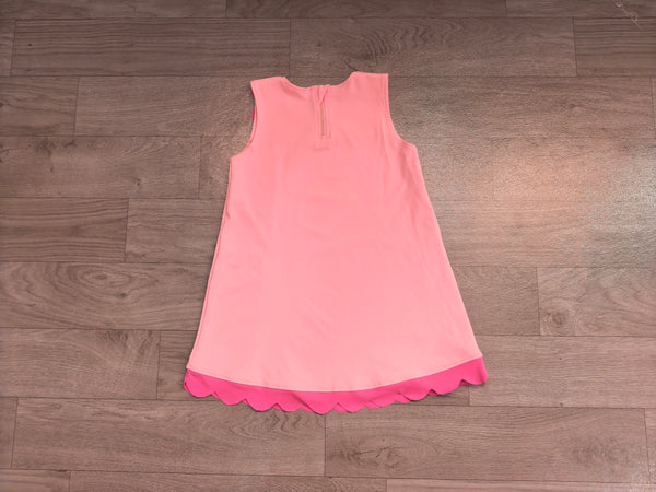 no MOQ GSD4240 pre-order toddler clothes solid color scallop edge girl yoga summer dress-real pic 2026.8.29